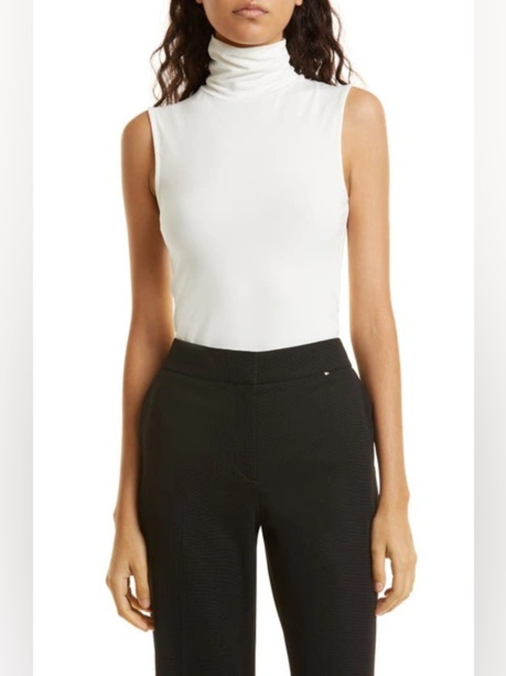 HUGO BOSS
Enani Sleeveless Turtleneck
Top In Soft Cream NWOT